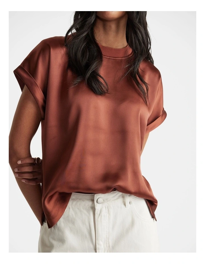 AnnMaree Satin Tee image 3