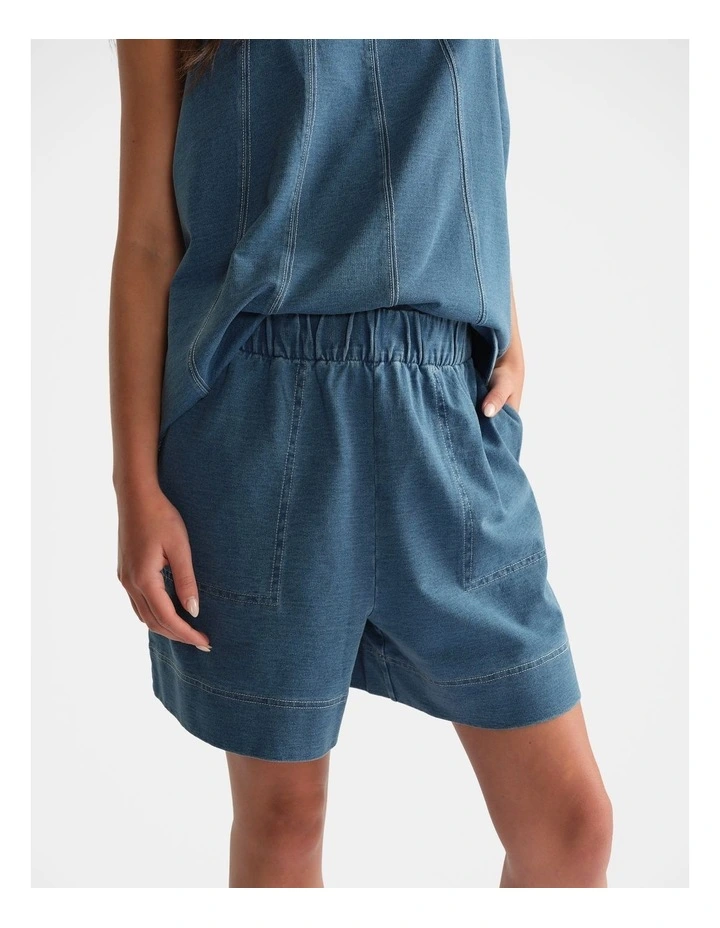 Pocket Short in Blue image 3