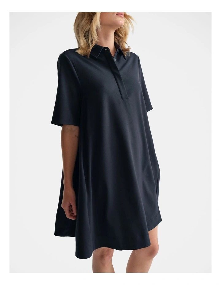 Polo Swing Dress in Blue image 3