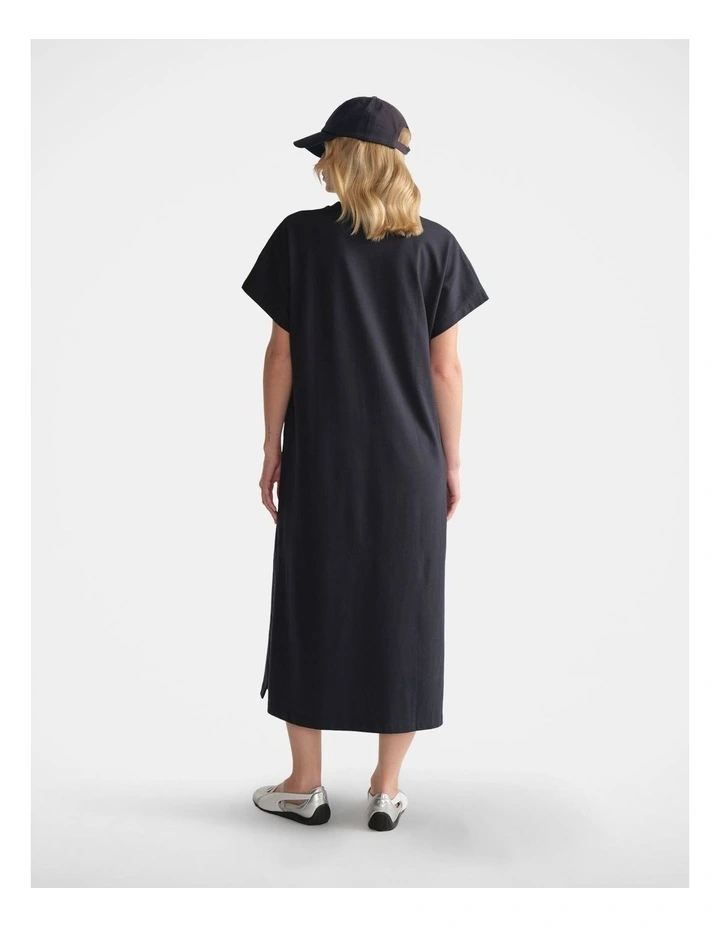 Maxi Tee Dress in Blue image 2
