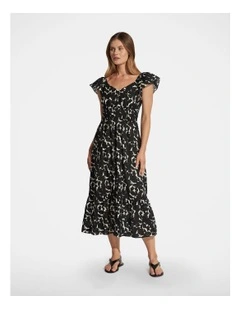 Whittney Flutter Midi Dress