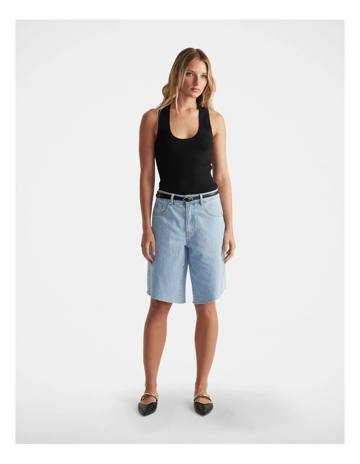 Josie Denim Jort in Blue image 1