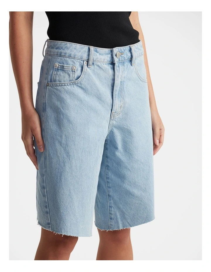 Josie Denim Jort in Blue image 3