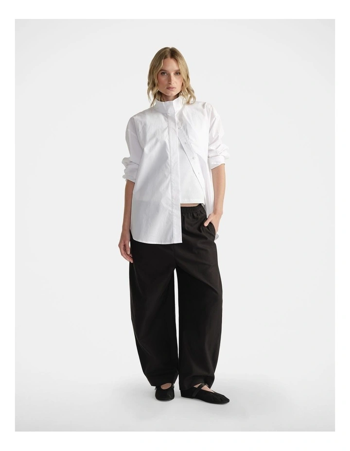 D-Luxe Barrel Twill Pant in Black image 1