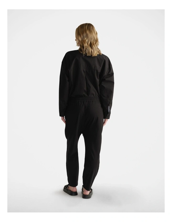 Drop Crotch Pant in Black image 2