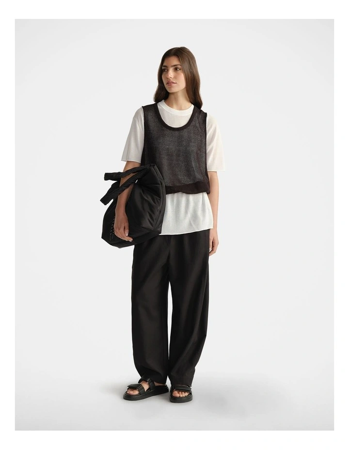 Double Layer Tank in Black image 1