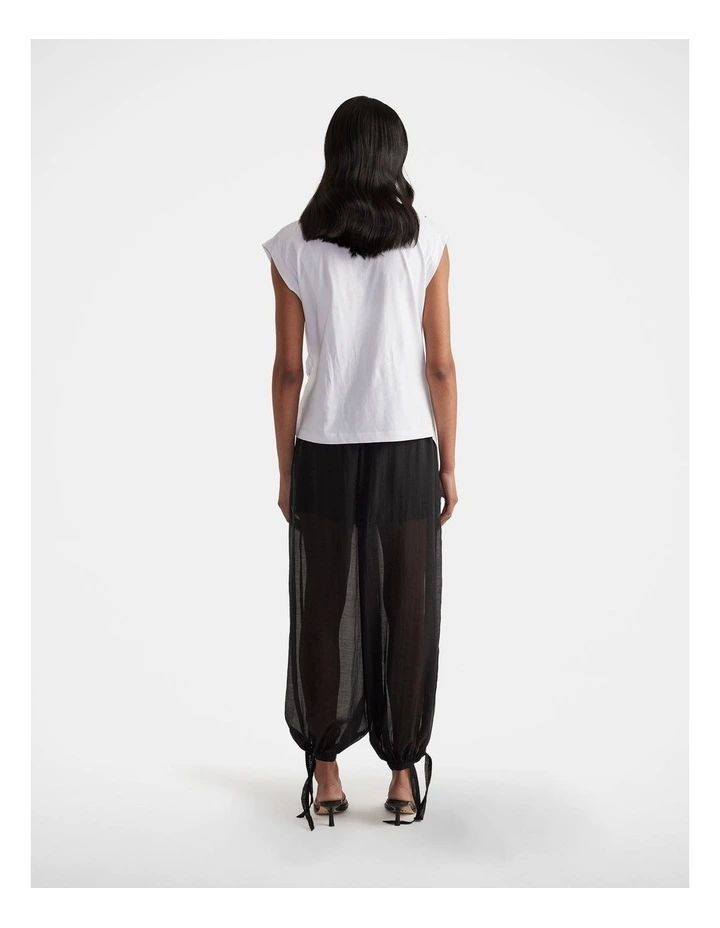 Rachel Twist Detail Top in White image 2