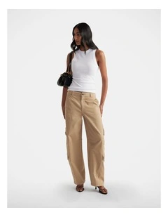 Charlotte Rib Tank in White