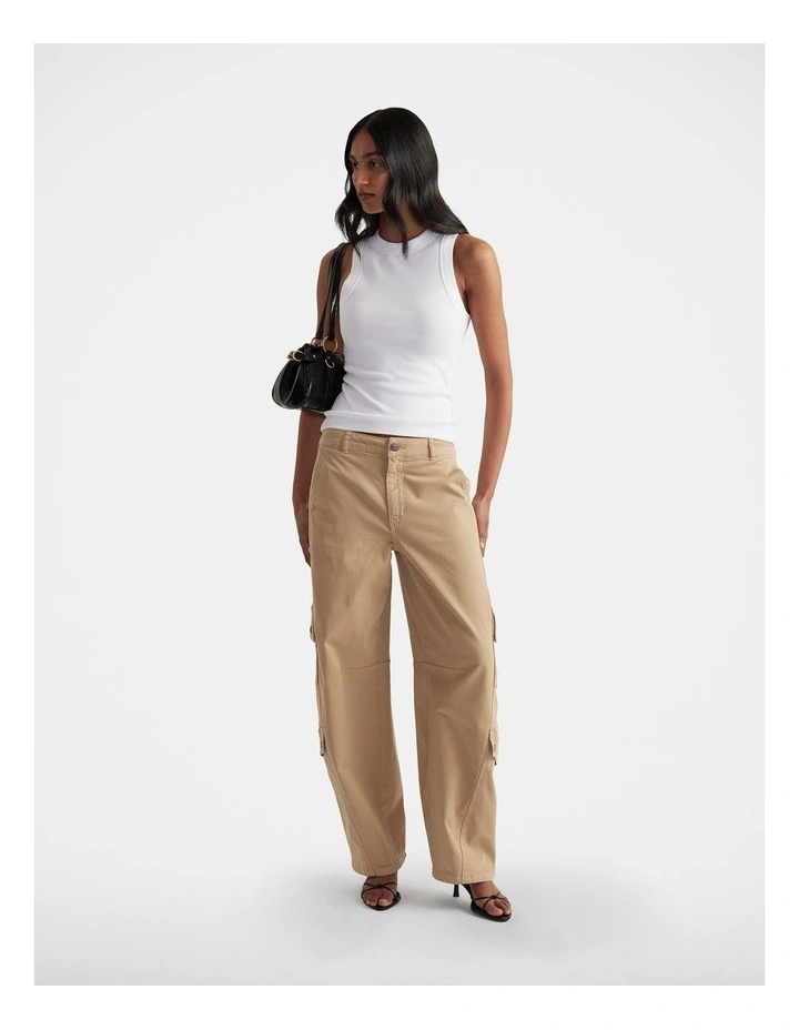 Charlotte Rib Tank in White image 1