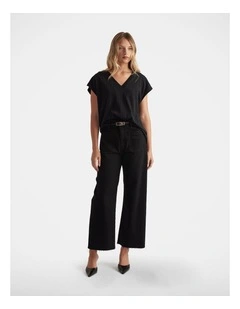 Shay Slub V Neck Tee