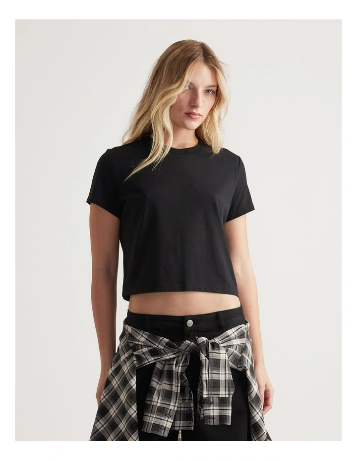 Dillon Mini Tee in Black image 3