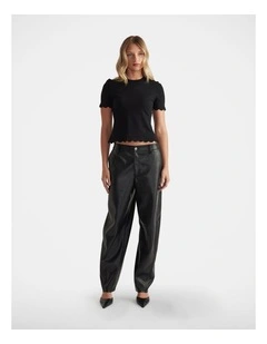 Kai Scallop Edge Tee in Black