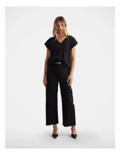 Darcy Cropped Wide Leg Jean