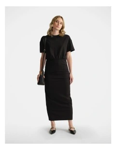 Gabbie Ruched Midi Dress