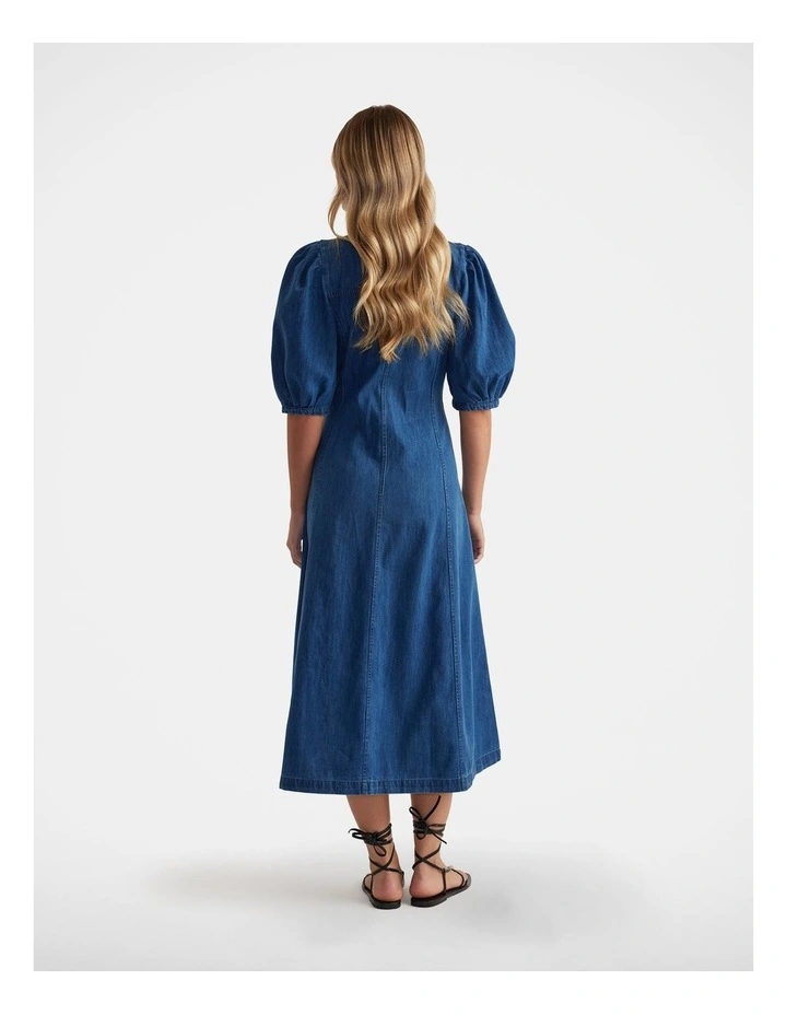 Polly Puff Sleeve Midi Dress image 2