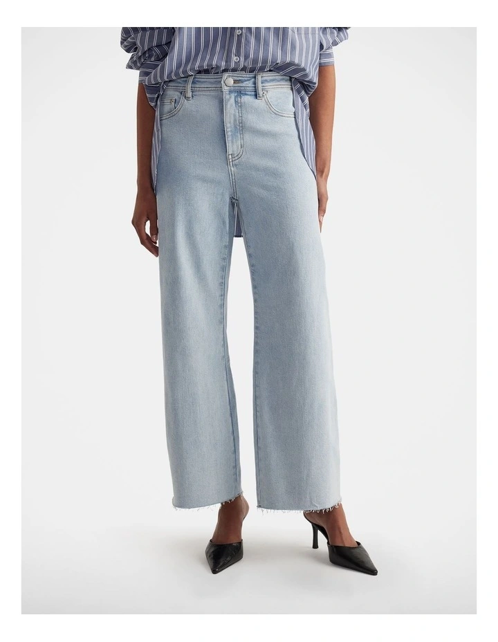 Tahni Wide Leg Jean in Blue image 3