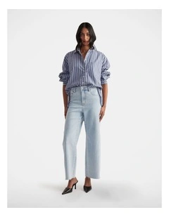 Ella Oversized Shirt in Blue