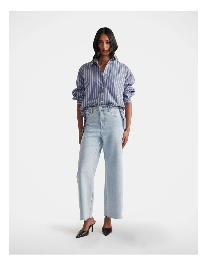 Ella Oversized Shirt in Blue image 1