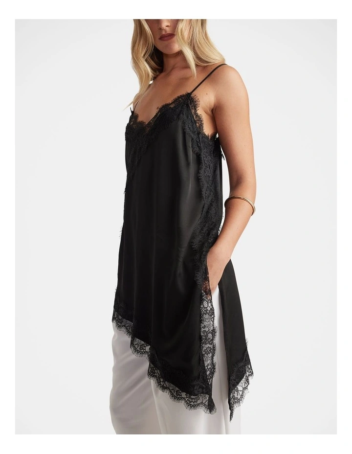Karla Lace Tunic in Black image 3