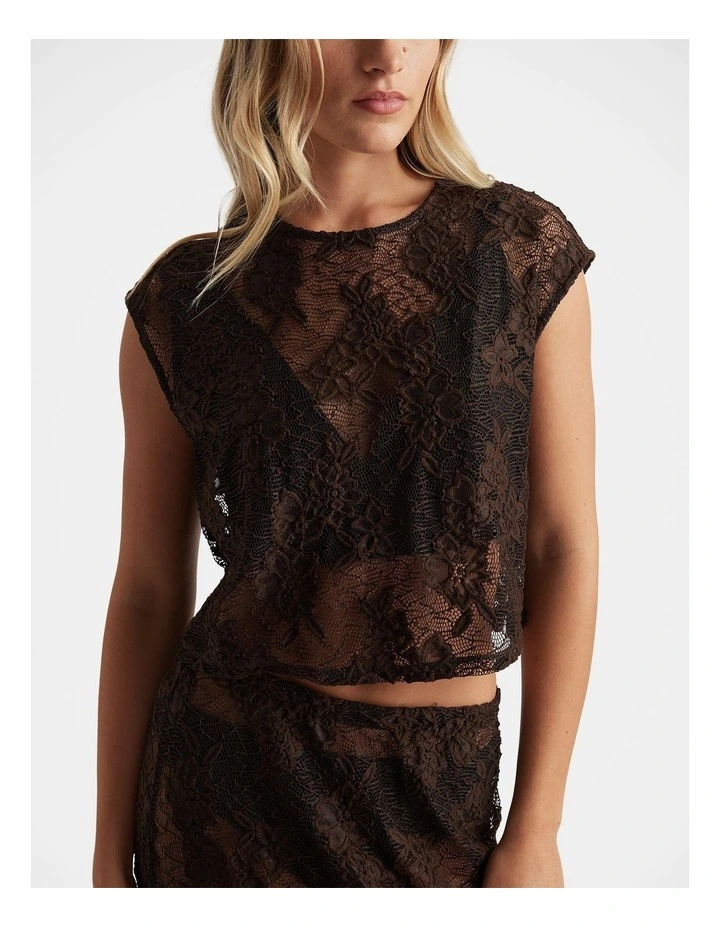 Lace Cropped Top image 3