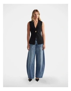 Daisy Horseshoe Jean in Blue