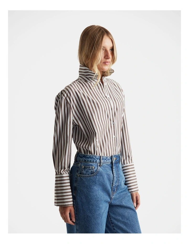 Kristy Side Button Shirt in Multi image 3