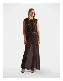Faye Sheer Maxi Skirt