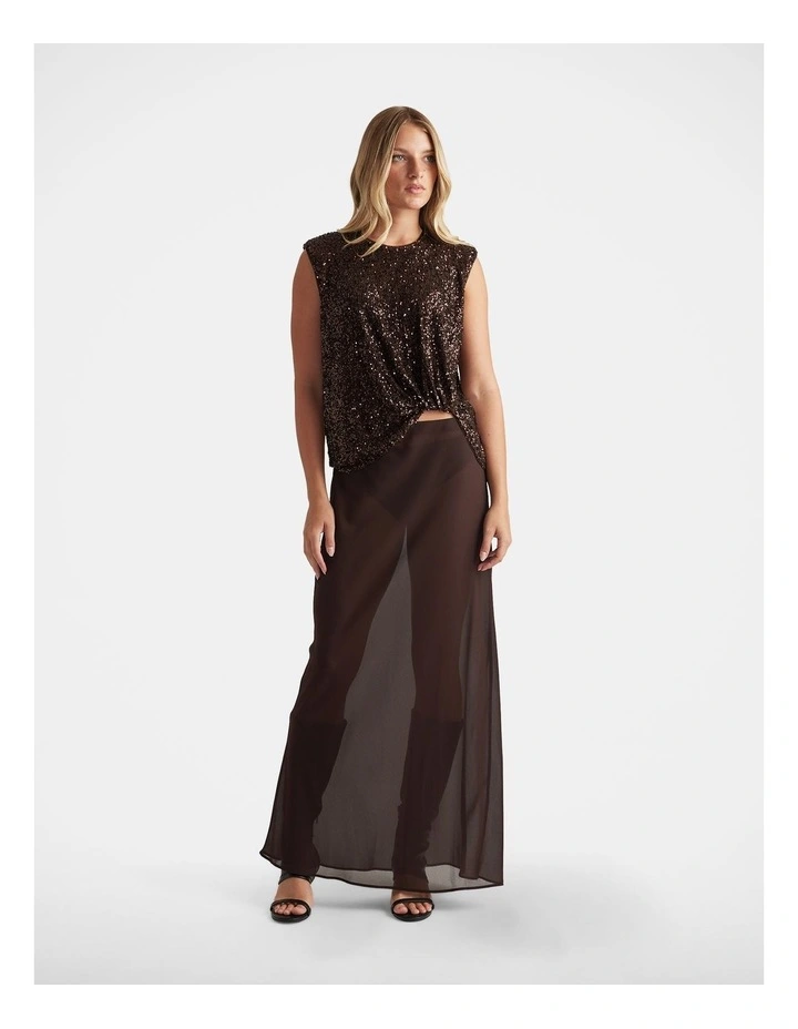 Faye Sheer Maxi Skirt image 1