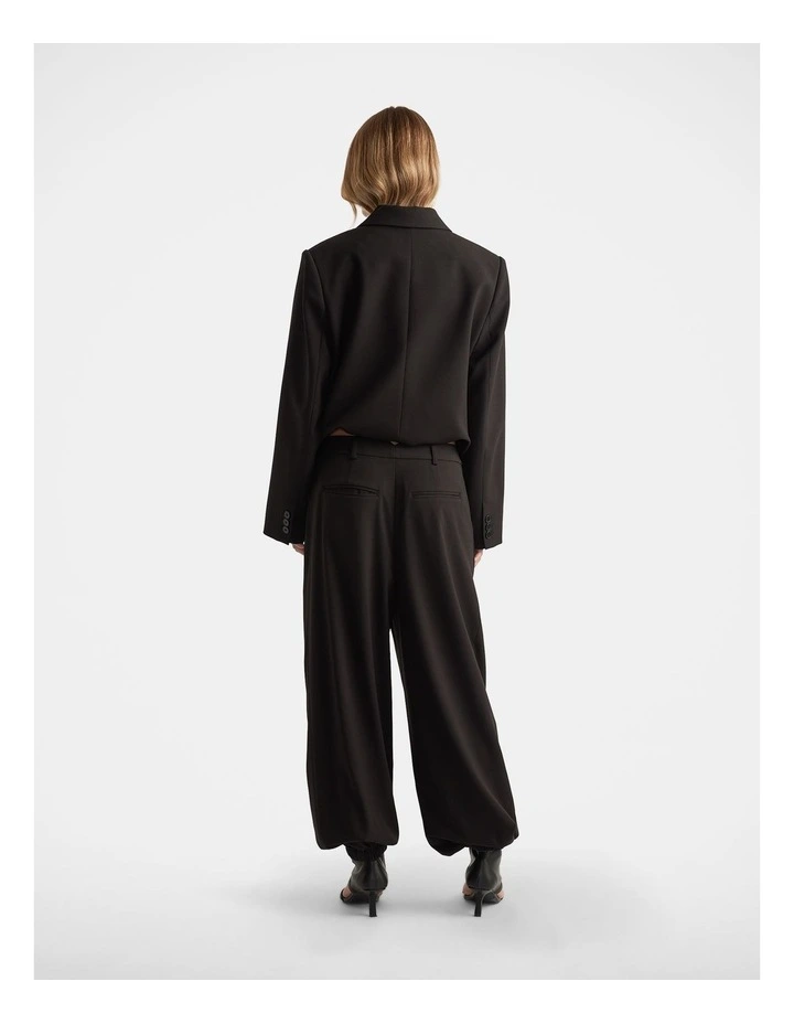 Josie Tailored Balloon Pant in Black image 2