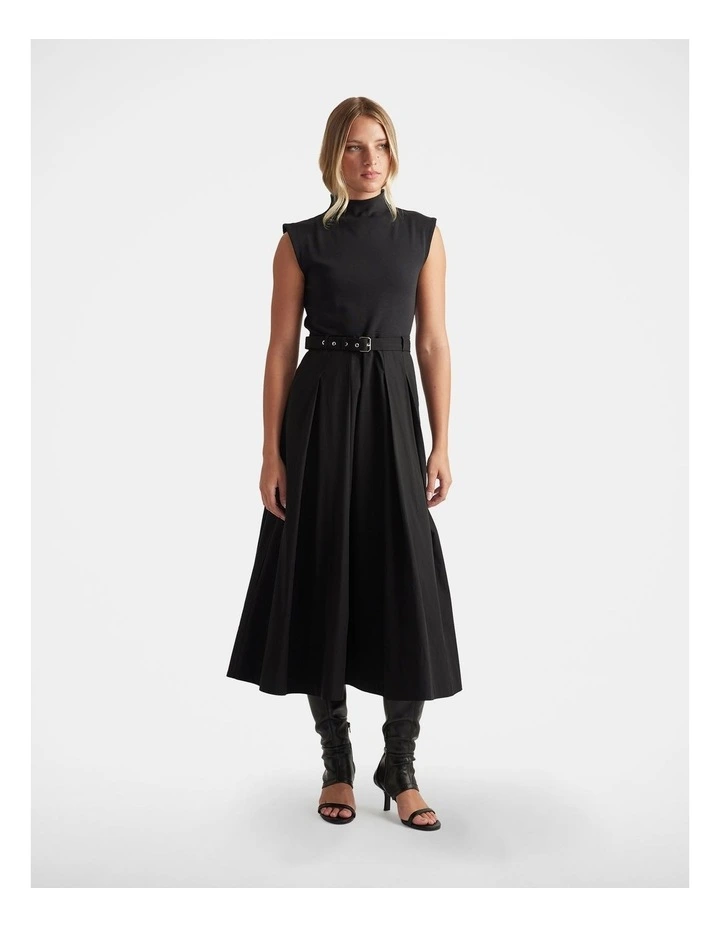 Stefanie Spliced Midi Dress image 1