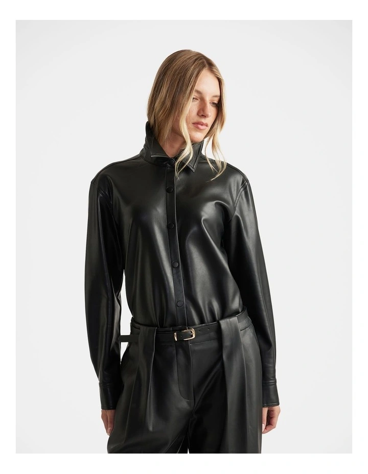 Jemma PU Shirt image 3