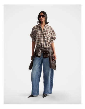 Coffee Brown Check colour