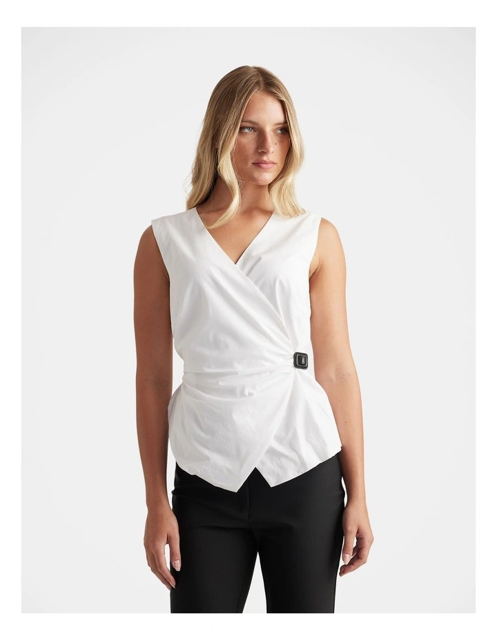 Ava Belted Wrap Top image 4
