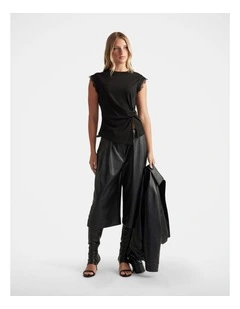 Dakota Lace Trim Tank in Black