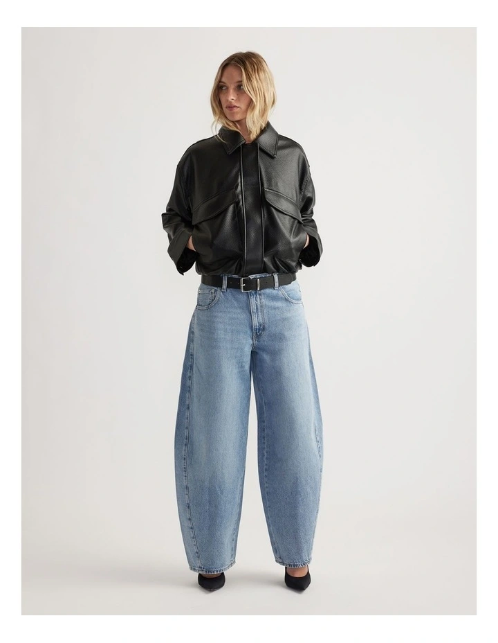 Reece Bomber Jacket in Black image 1