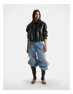 Reece Bomber Jacket in Black