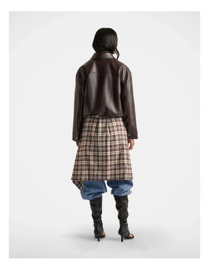 Reece Bomber Jacket in Brown image 2