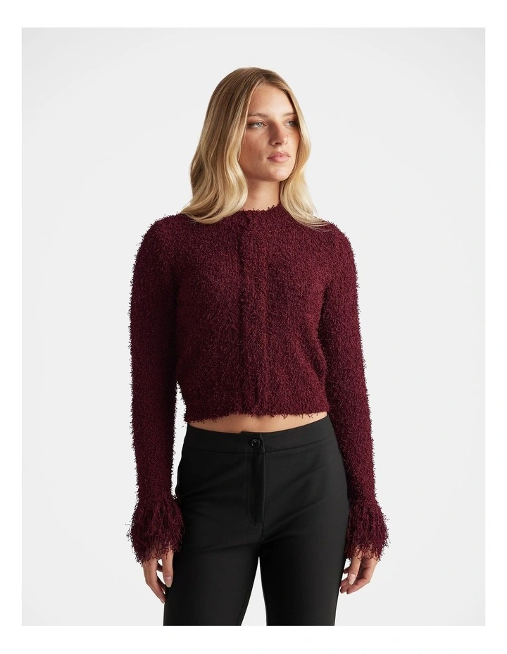 Morgan Fringe Cuff Cardigan image 3