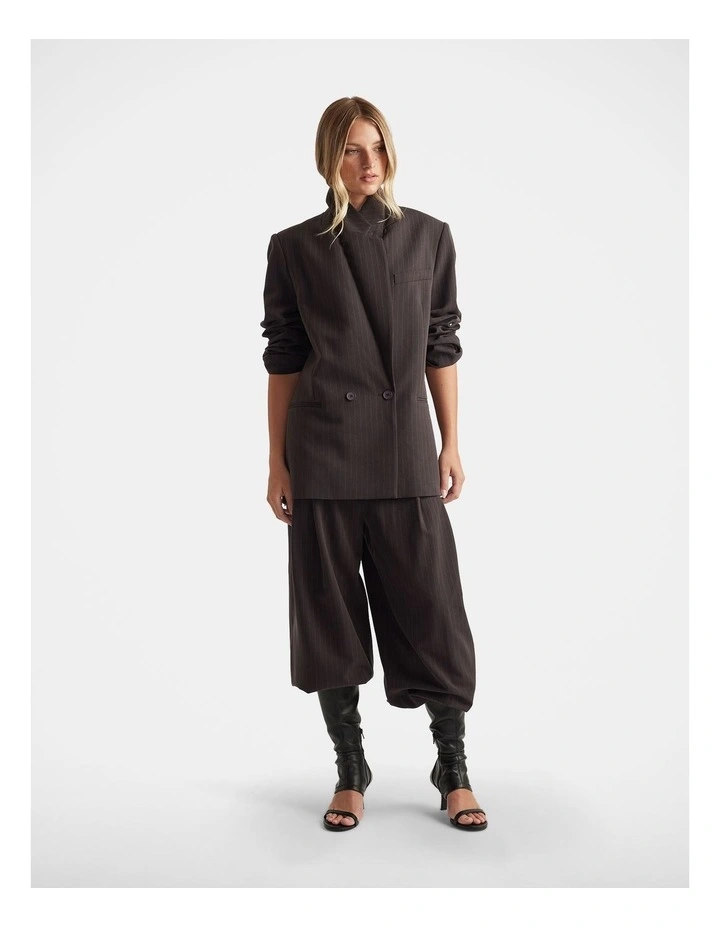 Josie Oversized Blazer in Brown image 1
