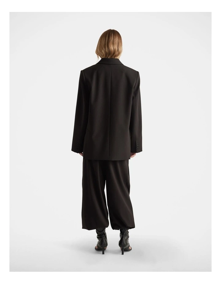 Josie Oversized Blazer in Black image 2