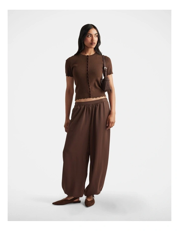 Maya Scallop Trim Button Top image 1