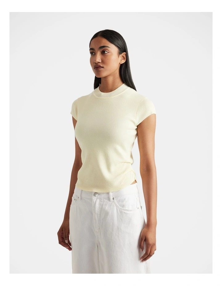 Lily Pleat Detail Knit Tee image 3