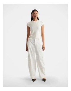 Lily Pleat Detail Knit Tee