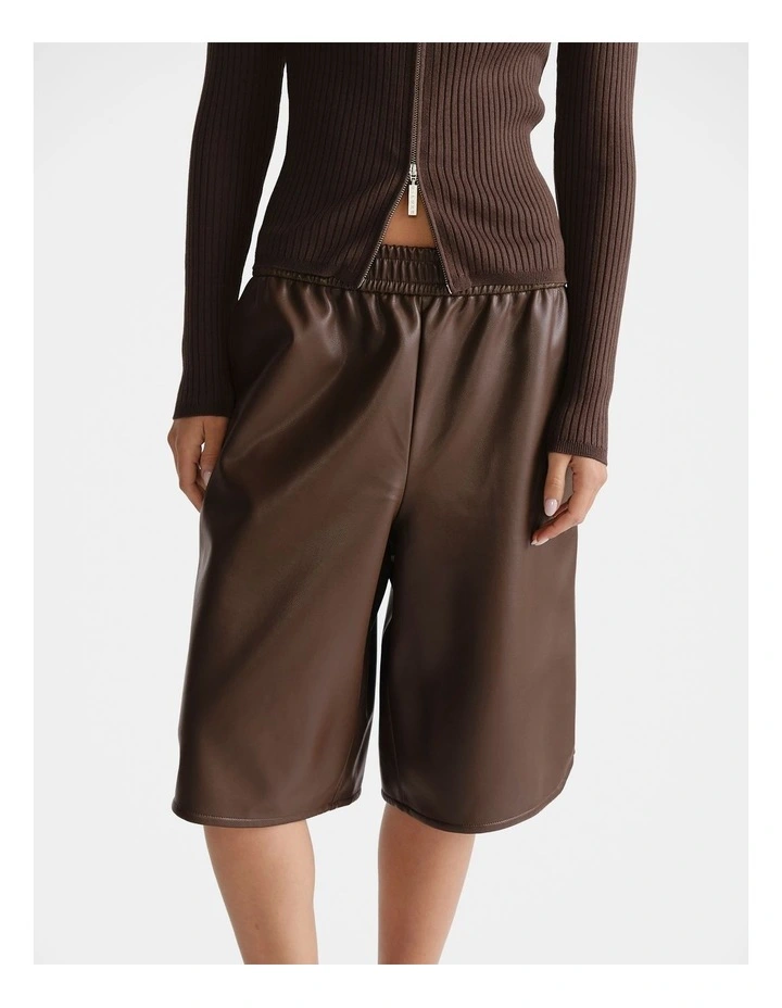 D-Luxe PU Bermuda Short image 3