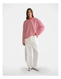 D-Luxe Long Sleeve Stripe Tee