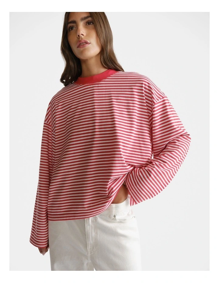 D-Luxe Long Sleeve Stripe Tee image 3