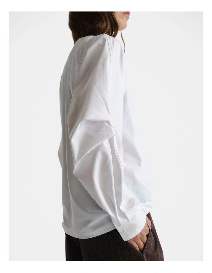 D-Luxe Spliced Poplin Tee image 3