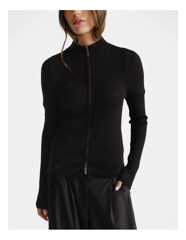 D-Luxe Knit Zip Long Sleeve image 3