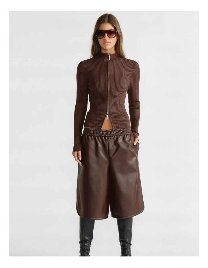 D-Luxe Knit Zip Long Sleeve image 1