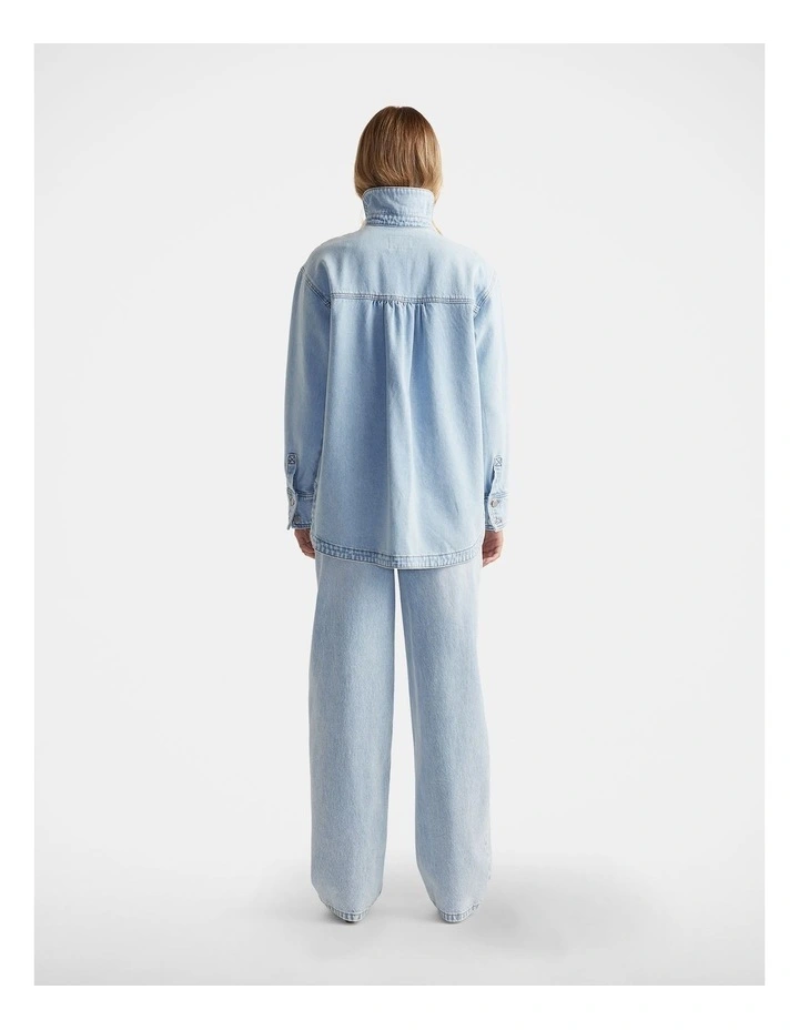 Ariana Denim Shirt in Blue image 2